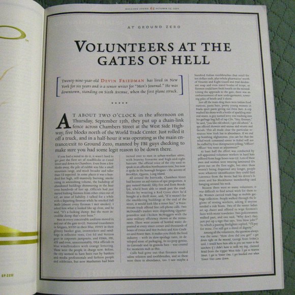 Rolling Stone Magazine October 25 2001 Special Issue - Picture 7 of 10